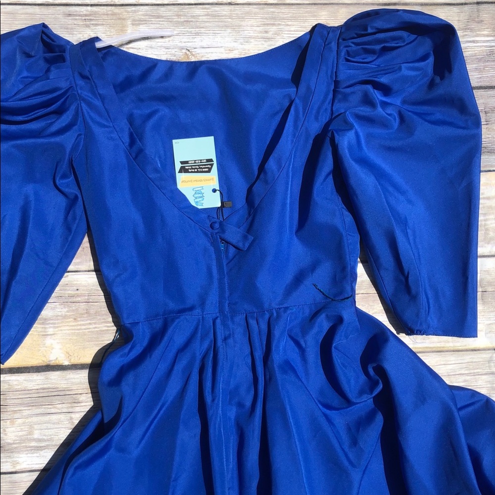 Stunning Blue Vintage Dress - Picture 4 of 5